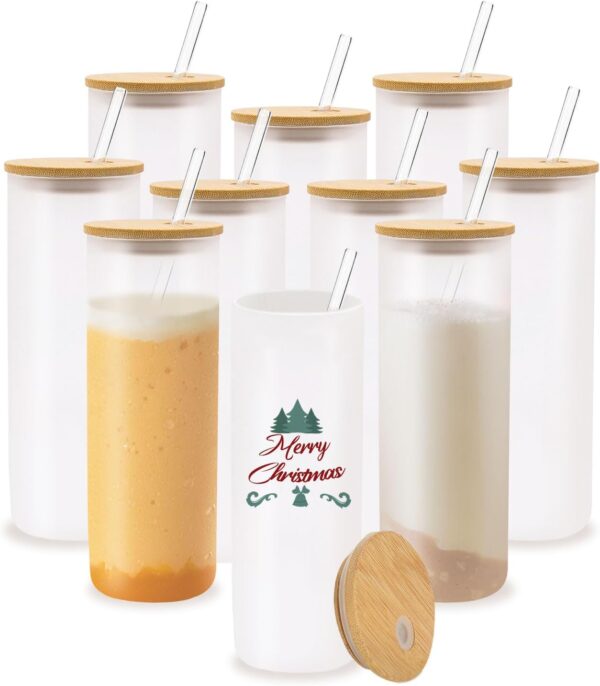 Straight Glass Skinny Tumblers | Sublimation Printer for Crafters & Small Businesses