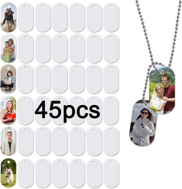 Aluminum Dog Tag Blanks | Sublimation Printer for Crafters & Small Businesses