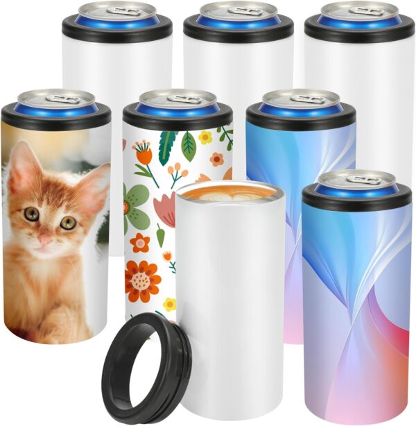 Skinny Can Cooler Blank 8-pack | Sublimation Printer for Crafters & Small Businesses
