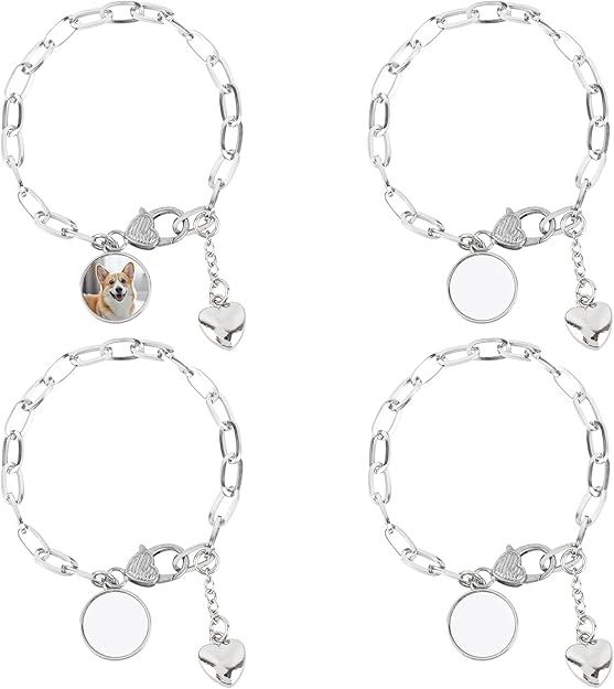 Shop the 4 Pack Sublimation Blank Bracelet for vibrant sublimation printing on t-shirts