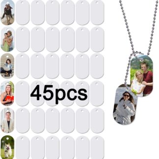 Shop the Aluminum Dog Tag Blanks for vibrant sublimation printing on t-shirts