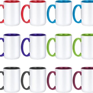 Shop the Sublimation Mugs set 15 oz for vibrant sublimation printing on t-shirts