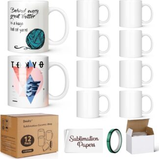 Shop the Sublimation Coffee Mugs 11 oz for vibrant sublimation printing on t-shirts