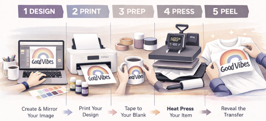 Sublimation process for beginners