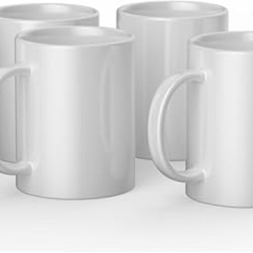Ceramic-Coated white dishwasher & microwave safe
