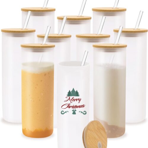 Straight Glass Skinny Tumblers | Sublimation Printer for Crafters & Small Businesses