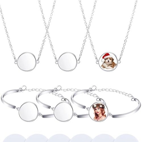 Sublimation Silver Metal Necklace | Sublimation Printer for Crafters & Small Businesses