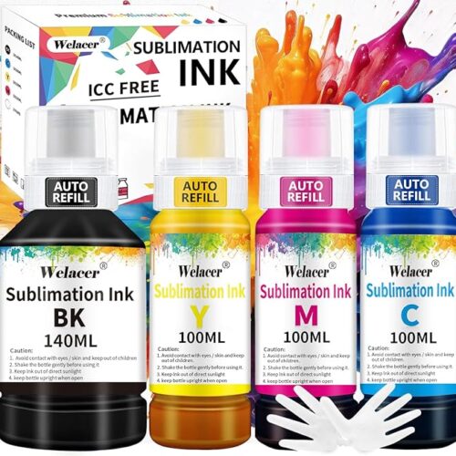 Sublimation Ink 440ML Autofill | Sublimation Printer for Crafters & Small Businesses